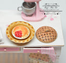 1:12 Dollhouse Miniature Cherry Pie in  Pie Plate BD K2651