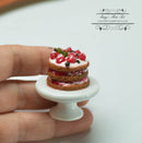 1:12 Dollhouse Miniature 3 Tier Fruits Cake /Miniature Desert HMN 1521