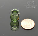 1:12 Dollhouse Miniature Green Fluted Glass Vase BD HB460