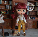 Blythe Overalls Outfit/ Blythe Shirt/ Pants Pullips Azone/ Licca OB24 BJD MJA119-D