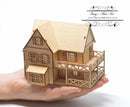 1:144 Laser Cut Farmhouse Dollhouse Kit /DIY Dollhouse SMA HS007