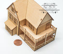 1:144 Laser Cut Farmhouse Dollhouse Kit /DIY Dollhouse SMA HS007