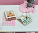 1:12 Dollhouse Miniature Gingerbread Cookies and Ceramic House BD K2739