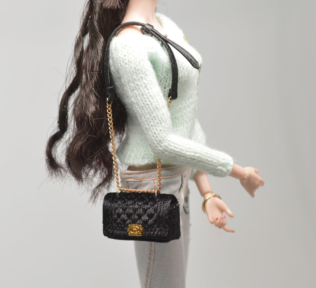 1:6 lv Miniature Doll Handbag/ Miniature luxury Bag/ Blythe FR Purse MJC75