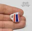 1:12 Dollhouse Miniature Stripes Ceramic Pitcher HMN 1498