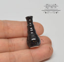1:12 Dollhouse Miniature Ceramic Vase Black/ Miniature Home HMN 1442