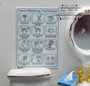 1:12 Dollhouse Miniature Handwashing Technique Poster DMUK M295