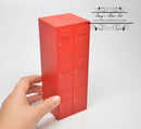 1:12 Dollhouse Miniature Locker Unit in Red Gym DMUK M240R