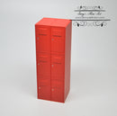 1:12 Dollhouse Miniature Locker Unit in Red Gym DMUK M240R