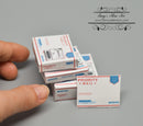 1:12 Dollhouse Miniature USPS Priority Mail Box Set of Four SMA HM005