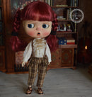 Blythe Overalls Outfit/ Blythe Shirt/ Pants Pullips Azone/ Licca OB24 BJD MJA119-A