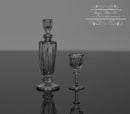 1:12 Dollhouse Miniature Whiskey Glass Bottle and Cup HMN 1557 1558