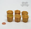 1:12 Dollhouse Miniature Hexagon Planters Set Miniature Garden AZ A4475AG