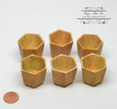 1:12 Dollhouse Miniature Hexagon Planters Set Miniature Garden AZ A4475AG