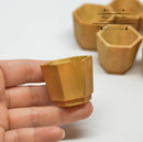 1:12 Dollhouse Miniature Hexagon Planters Set Miniature Garden AZ A4475AG