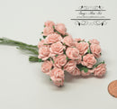 1:12  Dollhouse Miniature 10 PC 10 mm Roses/ Flowers  DI 2