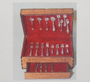 1:12 Dollhouse Miniature Silverware Box with Drawer Ki DI DF110
