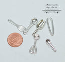 1:12 Dollhouse  Silver Cooking  Shovel Set / Miniature Kitchenware D160