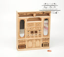 1:12 Dollhouse Unpainted Wardrobe/Unfinished Furniture VM 1601