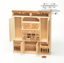 1:12 Dollhouse Unpainted Wardrobe/Unfinished Furniture VM 1601