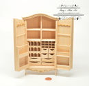 1:12 Dollhouse Unpainted Wardrobe for Haberdashery/Unfinished Furniture VM 2582