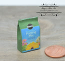 1:12 Dollhouse Miniature Potting Soil Mix / Miniature Gardening 56058