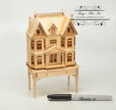 1:12 Dollhouse Unpainted Baby House with Table/Unfinished Furniture VM 2000