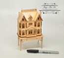 1:12 Dollhouse Unpainted Baby House with Table/Unfinished Furniture VM 2000