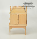 1:12 Dollhouse Unpainted Baby House with Table/Unfinished Furniture VM 2000
