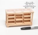 1:12 Dollhouse Unpainted Display Counter/Unfinished Furniture VM 1514