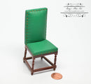 1:12 Dollhouse Miniature Leather Side Chair AZ JJ06001GWN