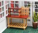 Clearance 1:12 Dollhouse Miniature Garden Workbench/Miniature Garden AZ T5986