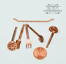 1:12 Dollhouse Miniature Copper Utensils Set/ Miniature Cookware AZ IM65055