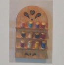 1:12 Dollhouse Miniature Thread Spool Wall Rack Kit DI FS513