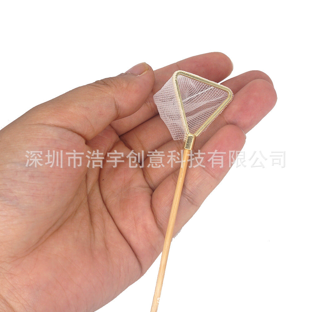 dollhouse fish net Miniature 1:12 Scale 2 Pc Fishing Nets SET #G8136 : Toys & Games 1 inch to 1 DIY Miniature Dollhouse Fishing Net
