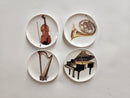 1:12 Dollhouse Miniature Musical Instrument Dishes Set BB CDD525
