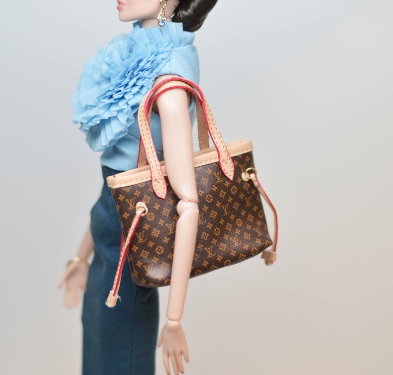 Creating a LV doll purse 