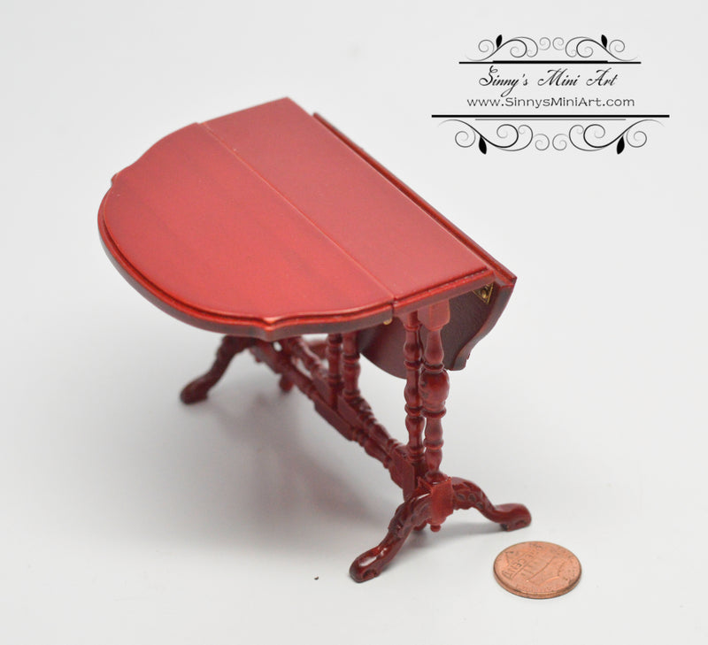 1:12 Dollhouse Sutherland Drop Leaf Table with Story card AZ P3160