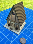 1:144 Laser Cut A-Frame Cabin Dollhouse Kit /DIY Dollhouse SMA HS012