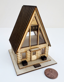 1:144 Laser Cut A-Frame Cabin Dollhouse Kit /DIY Dollhouse SMA HS012