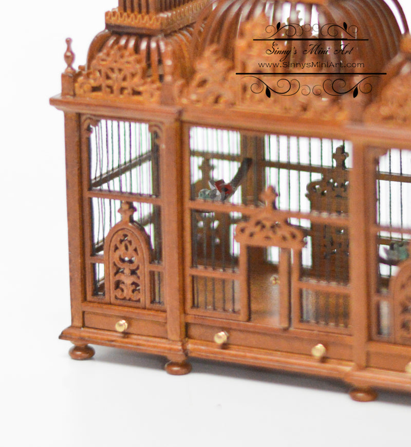 1:12 Dollhouse Miniature Victria Birdcage with Bird AZ JJ05023WN