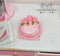 1:12 Dollhouse Miniature Pink Flowral Birthday Cake BD K2193