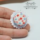 1:12 Dollhouse Miniature Red White Blue Srat Cake BD K1090