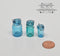 1:12 Dollhouse Miniature Turquoise Canning Jar Set BD HB361