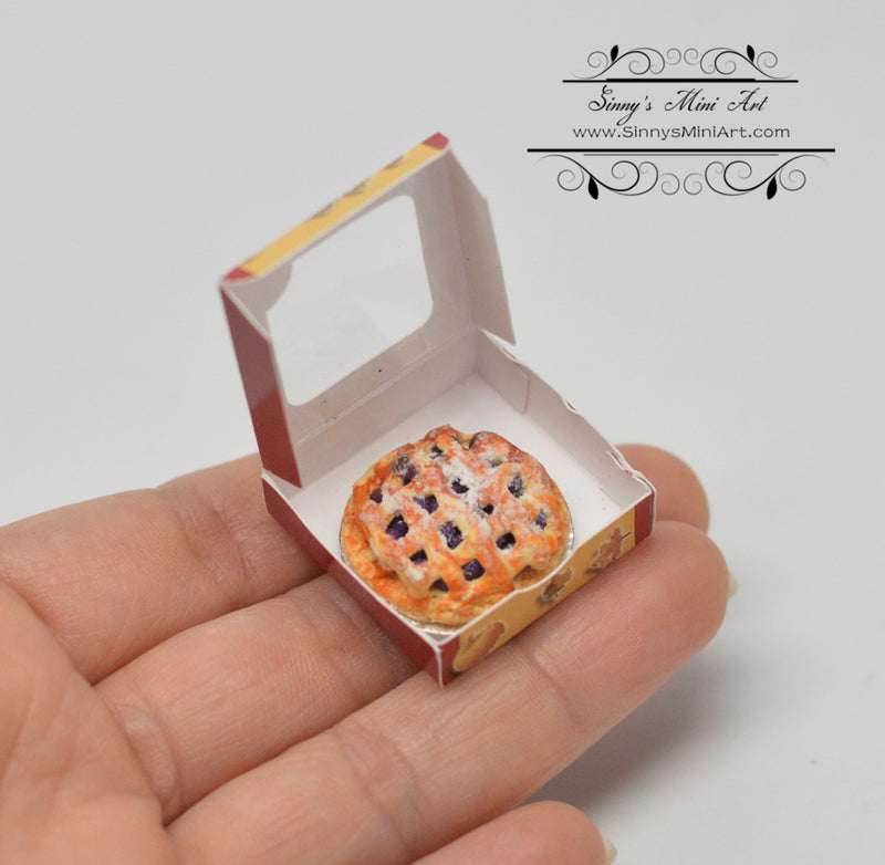 1:12 Dollhouse Miniature Berry Pie in Window Box BD K3147