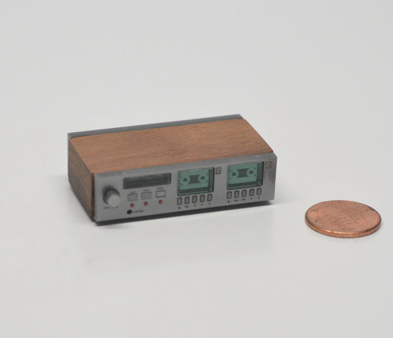 1:12 Dollhouse Miniature Sterosystem Cassette Player IYBY 002