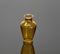 1:12 Dollhouse Miniature Yellow Glass Classic Pedestal Vase D19-E