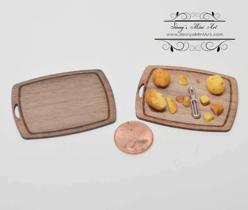 1:12 Dollhouse Miniature Large Cutting Board /Walnut SMA CUT001