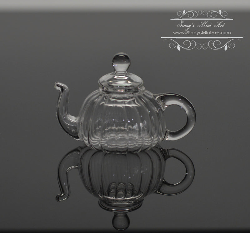 1:6 Miniature Glass Teapot-Clear I15