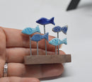 1:12 Dollhouse Miniature Fish in Group Statue CLM001-A